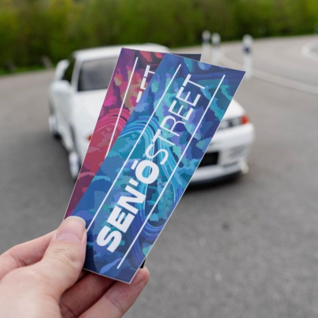 Sen'ō Street Touge Slap Stickers