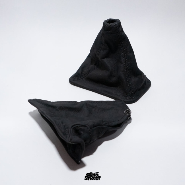 Nissan R32 Gear Shifter & Handbrake Boot Set Leather